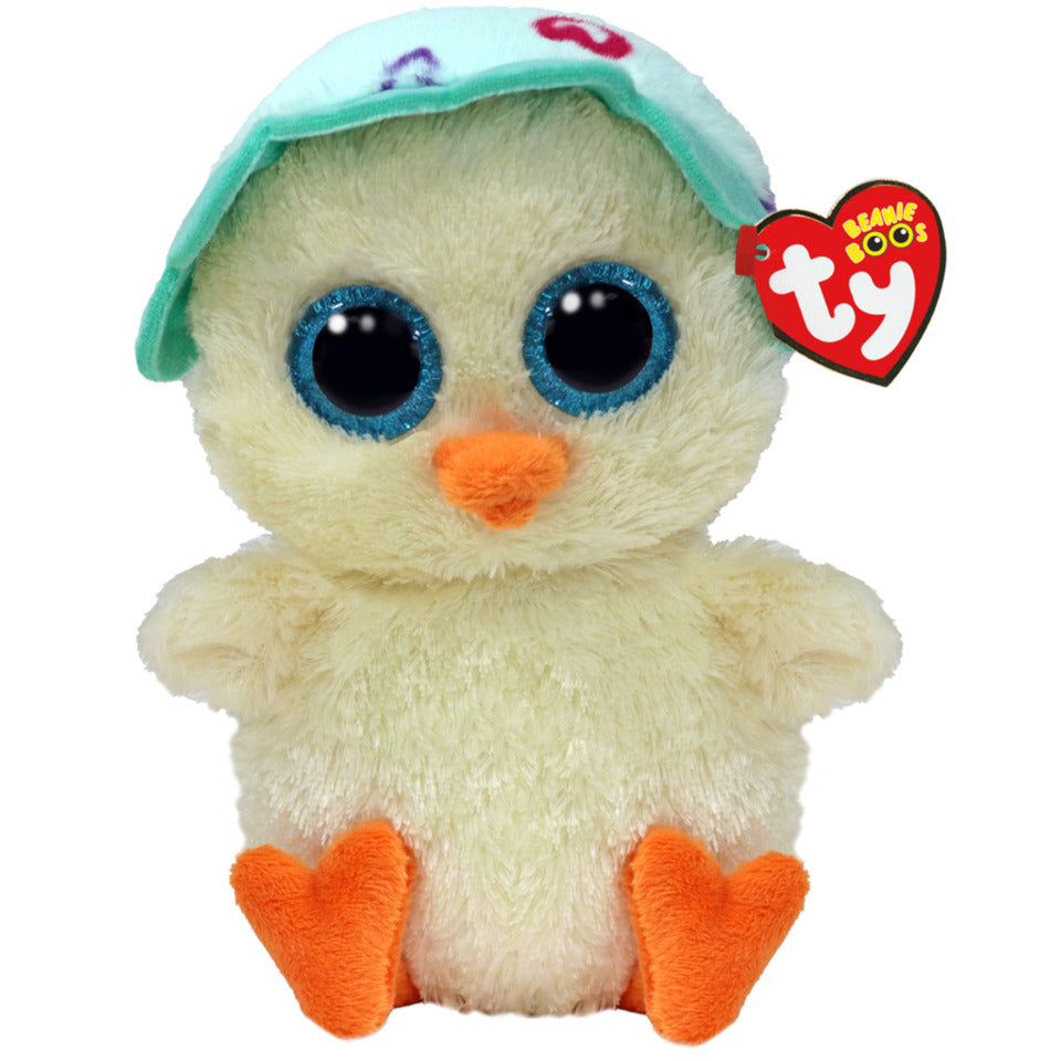 Plüschfigur Beanie Boo Küken Emmie Chick, 15 cm TY 37405 TY 37405 15cm Beanie Boo mit Hut