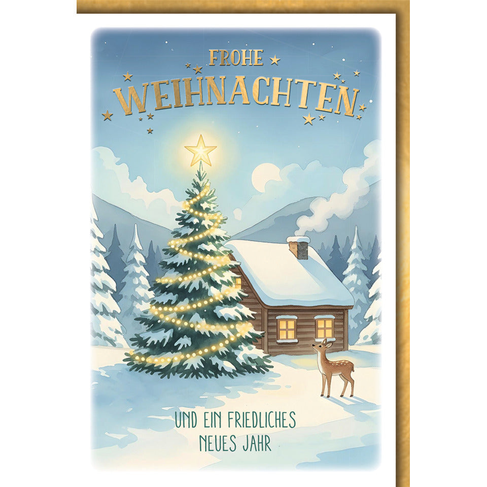 Doppel TextKarte Doppeltext Weihnachten Karton Bild  22745 22745 Bild