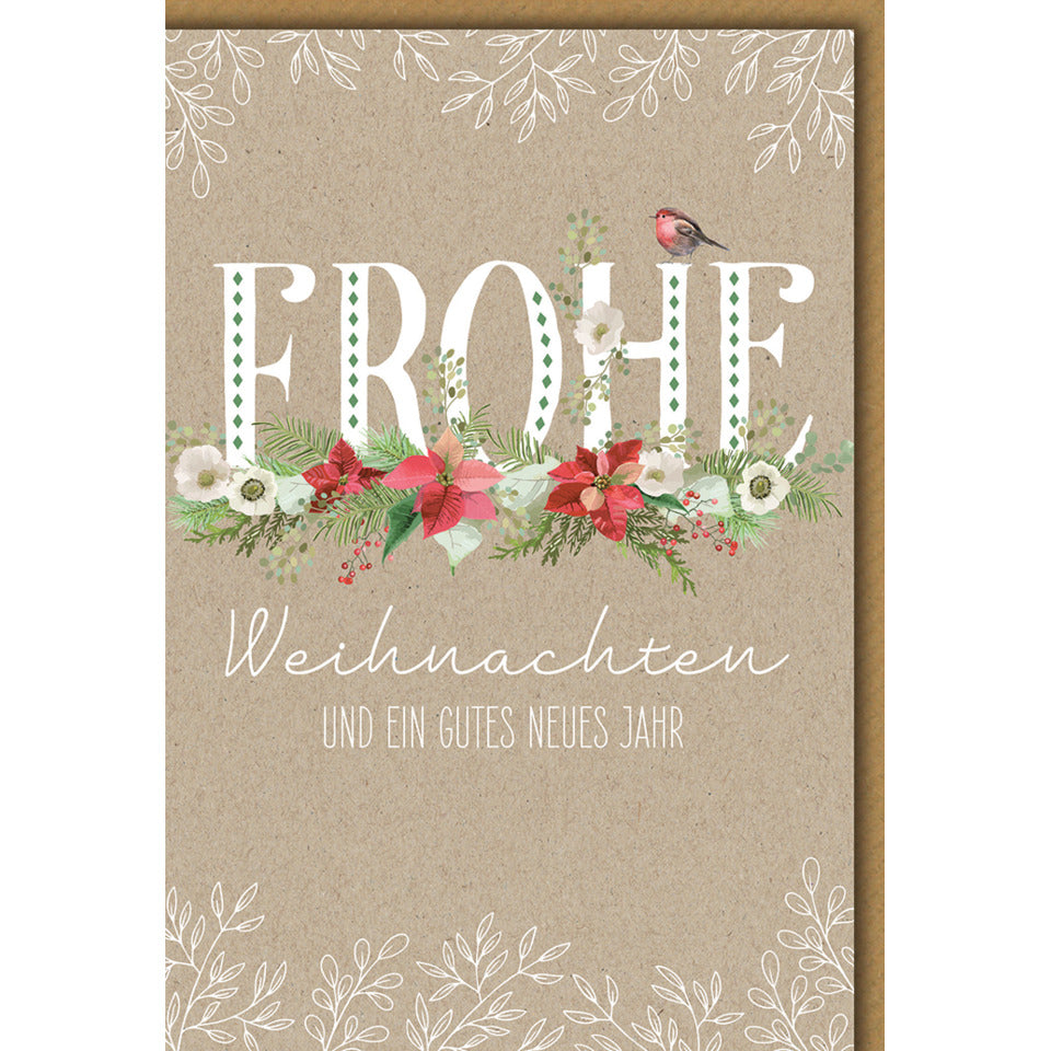 Doppel TextKarte Doppeltext Weihnachten Karton Bild  5220037 5220037 Bild