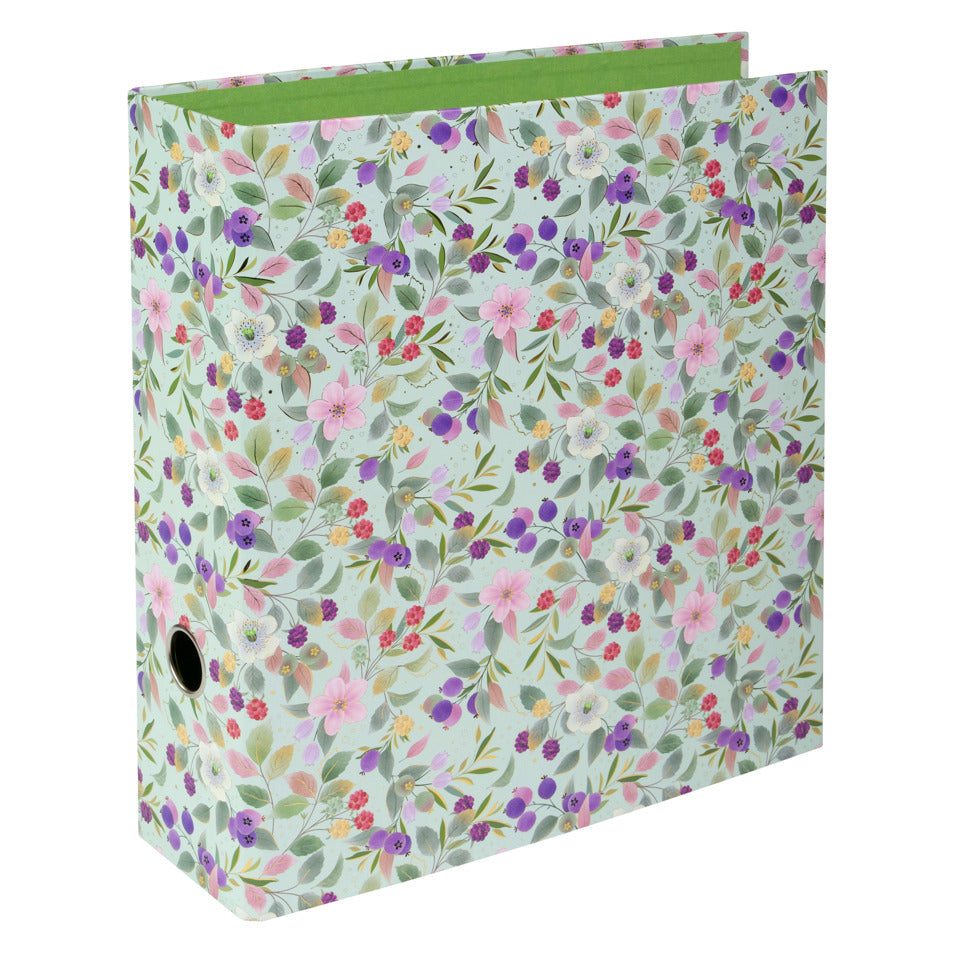 Ordner Blissful Blossom green, A4, 80 mm TURNOWSKY 33 858