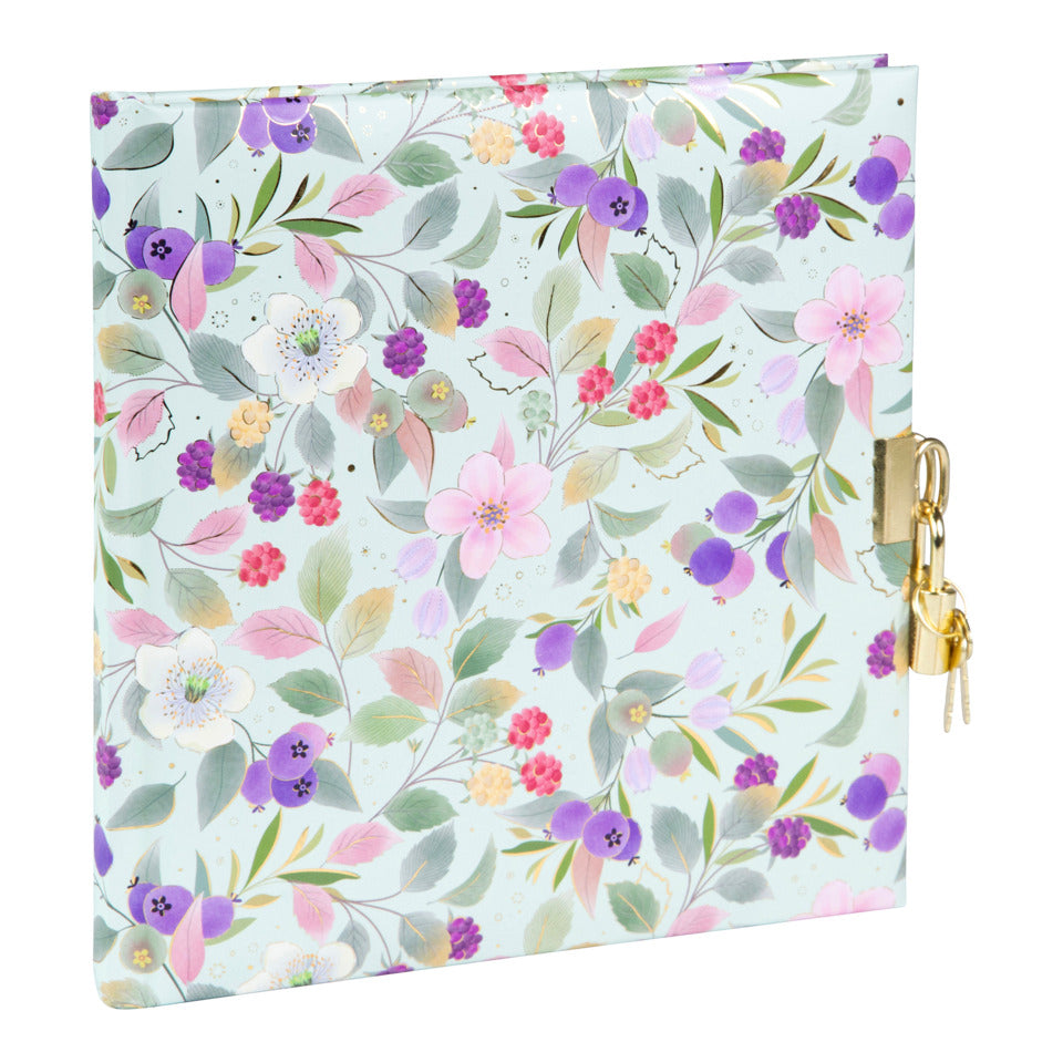 Tagebuch mit Schloss Blissful Blossom green, 16,5 x 16,5 cm, 96 Seiten TURNOWSKY 44 858 TURNOWSKY 44 858 16,5x16,5cm