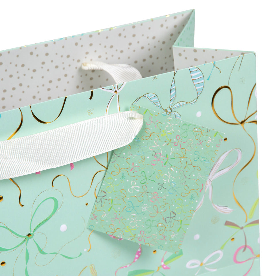 Geschenktragetasche Ribboné, 18 x 25 x 10 cm, mint TURNOWSKY 46 762 TURNOWSKY 46 762 18x25x10cm