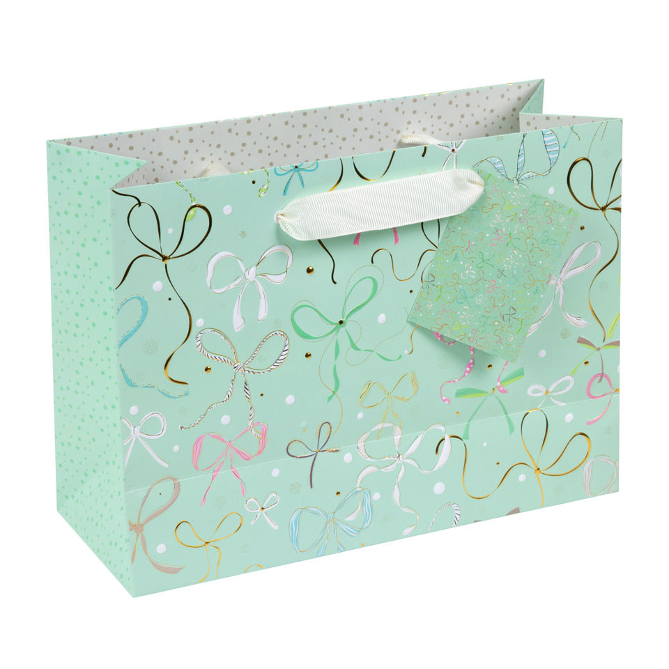 Geschenktragetasche Ribboné, 18 x 25 x 10 cm, mint TURNOWSKY 46 762 TURNOWSKY 46 762 18x25x10cm