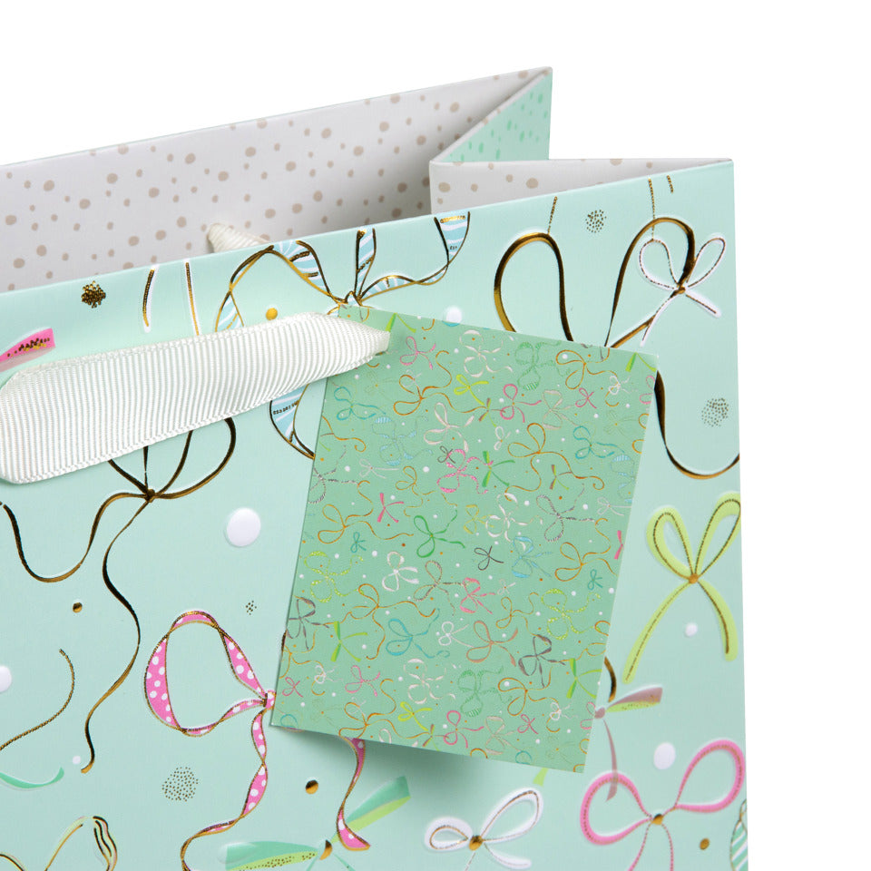 Geschenktragetasche Ribboné, 30 x 22 x 11 cm, mint TURNOWSKY 46 764 TURNOWSKY 46 764 30x22x11cm