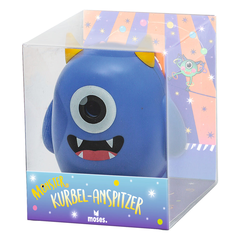Monster Kurbelanspitzer, Ø 7 mm, sortiert MOSES 26325