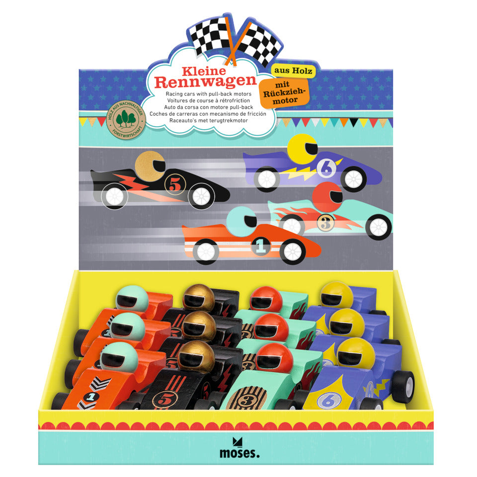 Kleine Rennwagen mit Rückziehmotor MOSES 38293