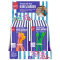Fernweh Twist & Fix Kabelbinder, 21 cm, Silikon, 4 Stück, sortiert MOSES 82390
