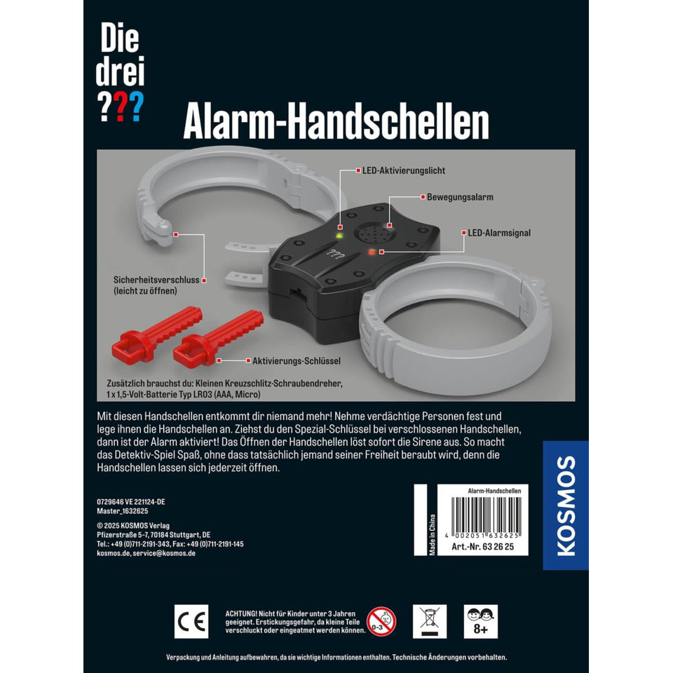 Die drei ??? Alarm-Handschellen KOSMOS 632625