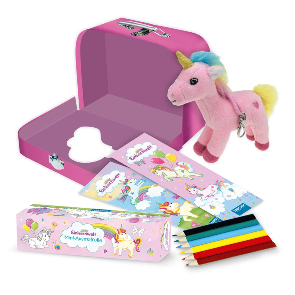 Mini-Kinderkoffer mit Fenster Einhorn TRÖTSCH 81133N TRÖTSCH 81133N mit Fenster