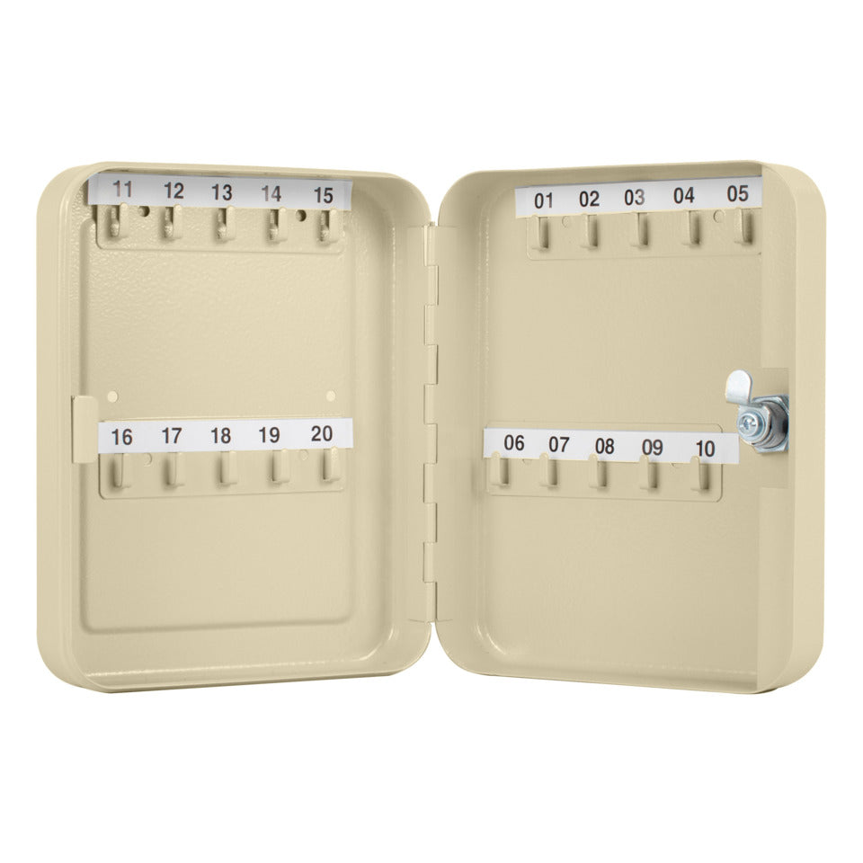 Schlüsselschrank für 20 Schlüssel, grau Q-CONNECT KF02605