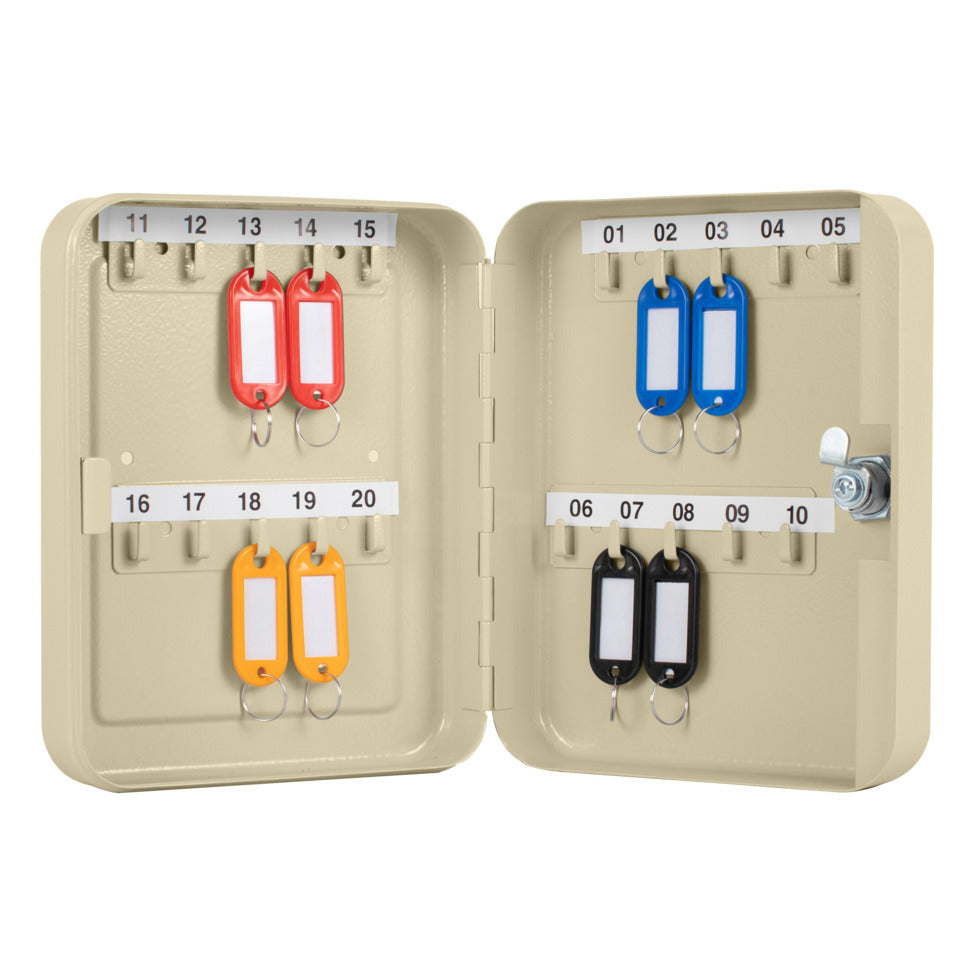 Schlüsselschrank für 20 Schlüssel, grau Q-CONNECT KF02605