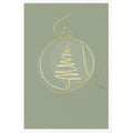 Weihnachtskarte goldener Baum, 11,5 x 17 cm  22-1802 22-1802 Bild