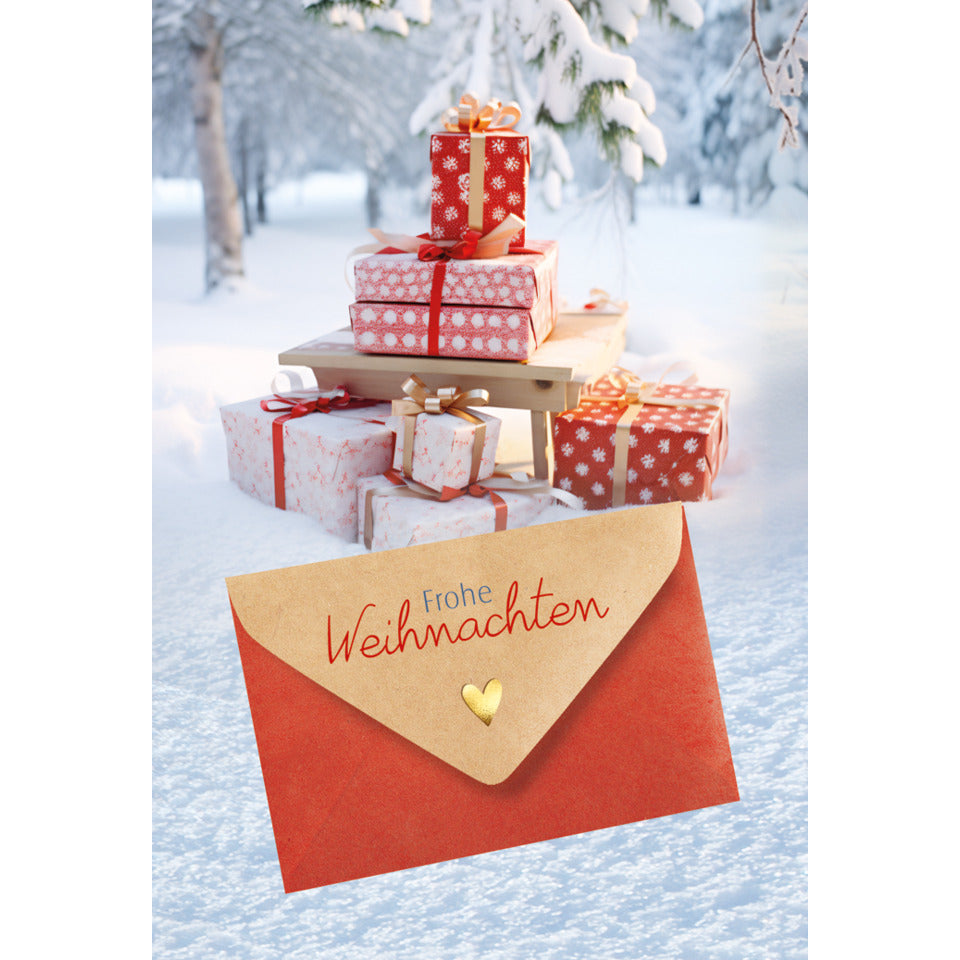 Weihnachtsgeldscheinkarte Frohe Weihnachten, 11,5 x 17 cm  23-1501 23-1501 Bild