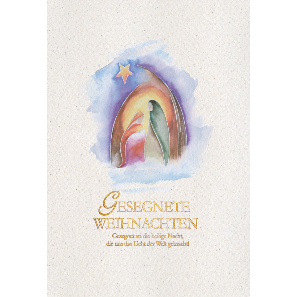 Weihnachtskarte Gesegnete Weihnachten, 11,5 x 17 cm  22-1508 22-1508 Bild unverpackt