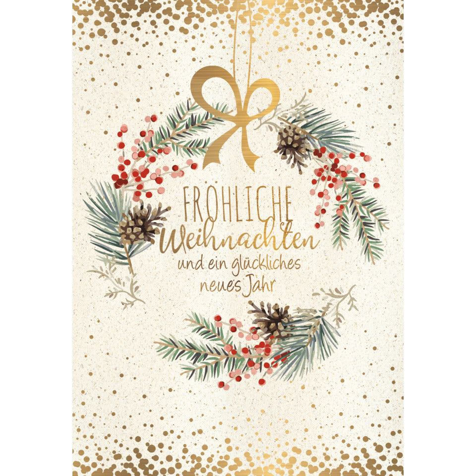 Weihnachtskarte Fröhliche Weihnachten, 7,5 x 10,8 cm  45-2236 45-2236 Bild unverpackt