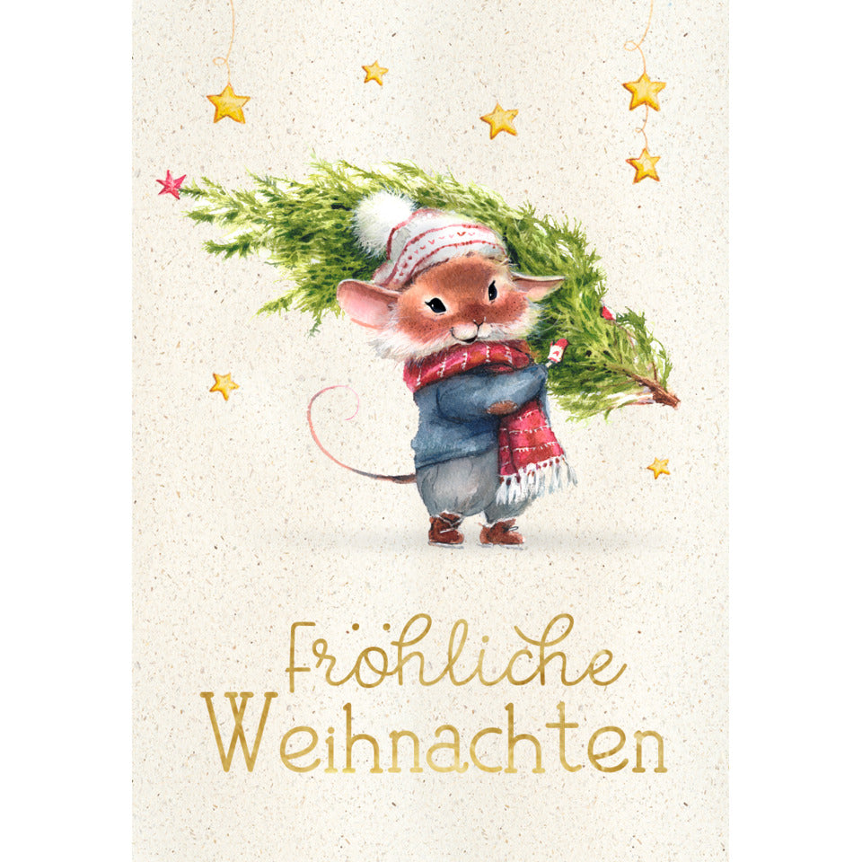 Weihnachtskarte Fröhliche Weihnachten, 7,5 x 10,8 cm  45-2217 45-2217 Bild unverpackt