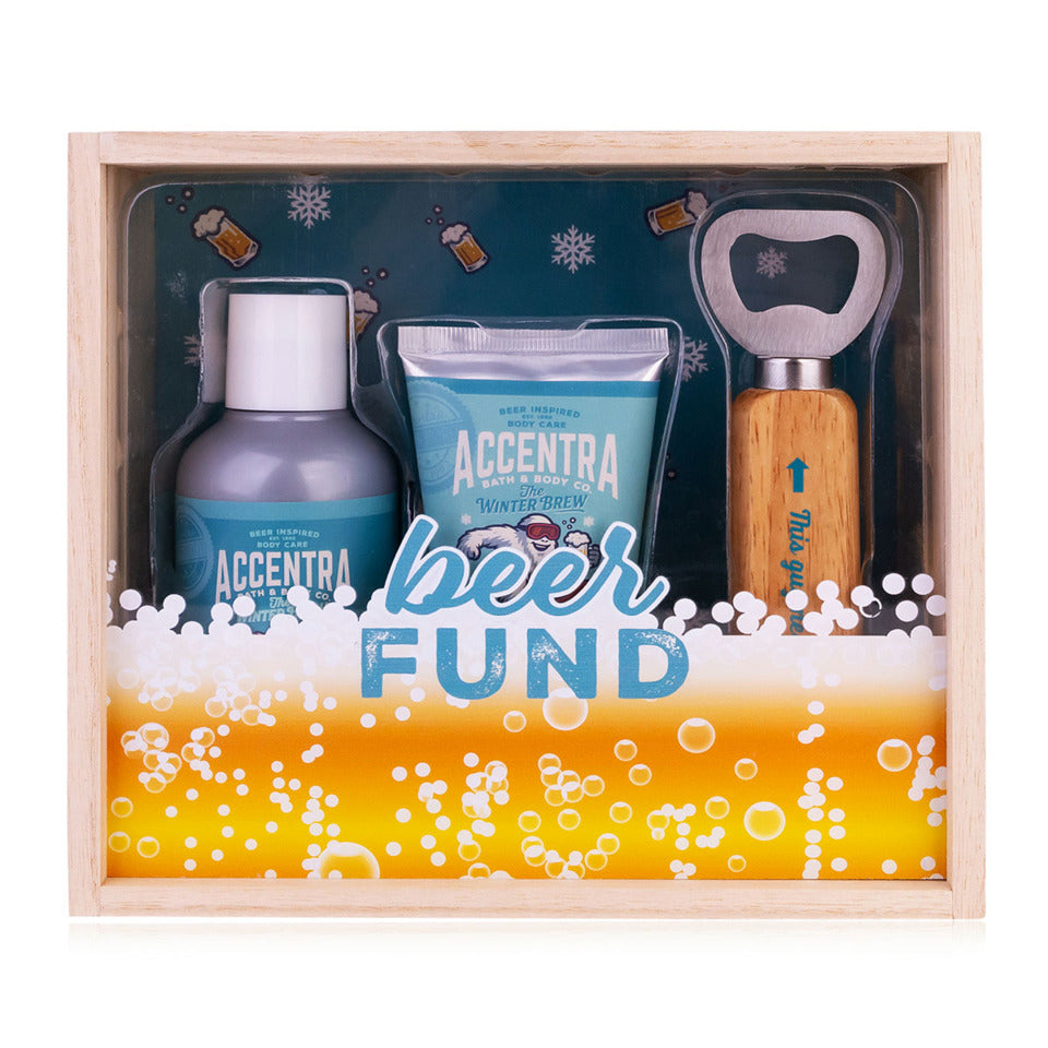 Geschenkset Men's Collection Spardose Winter Edition petrol/braun ACCENTRA 6063364 ACCENTRA 6063364 Spardose Winter Edition