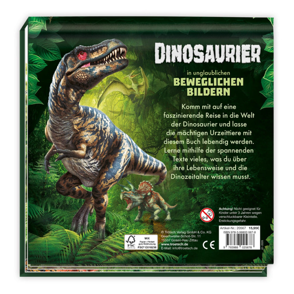 Kinderbuch Dinosaurier 3D-Bilder, 21 x 21 cm TRÖTSCH 20567 TRÖTSCH 20567 21x21cm