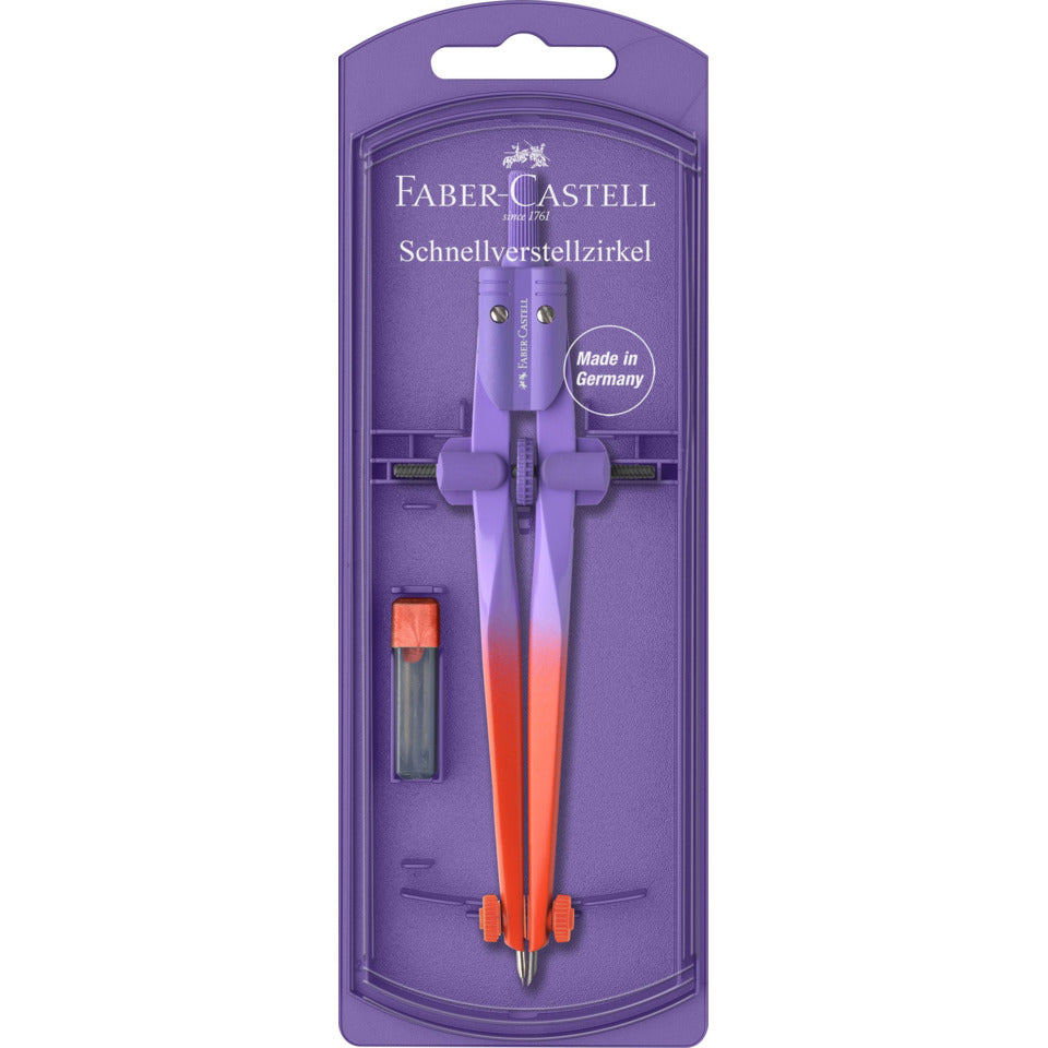 Schnellverstellzirkel Flow Edition, Ø 340 mm, sortiert FABER CASTELL 174556 FABER-CASTELL 174556