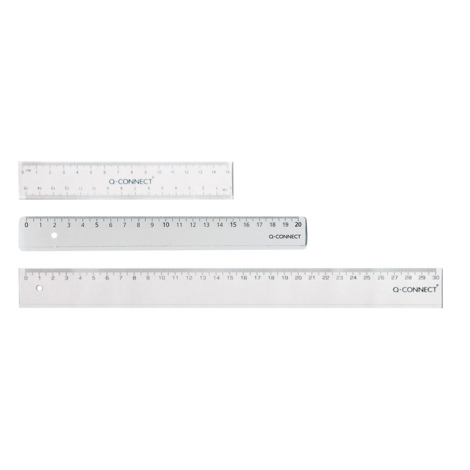 Lineal, 15cm, transparent Q-CONNECT KF00583 Q-CONNECT KF00583 E-10150 BP/E-10180-00