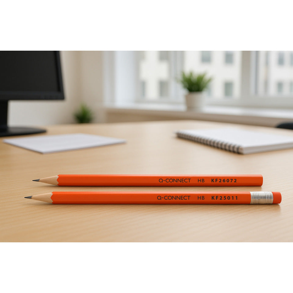 Bleistift ohne Radierer, HB, rot Q-CONNECT KF26072