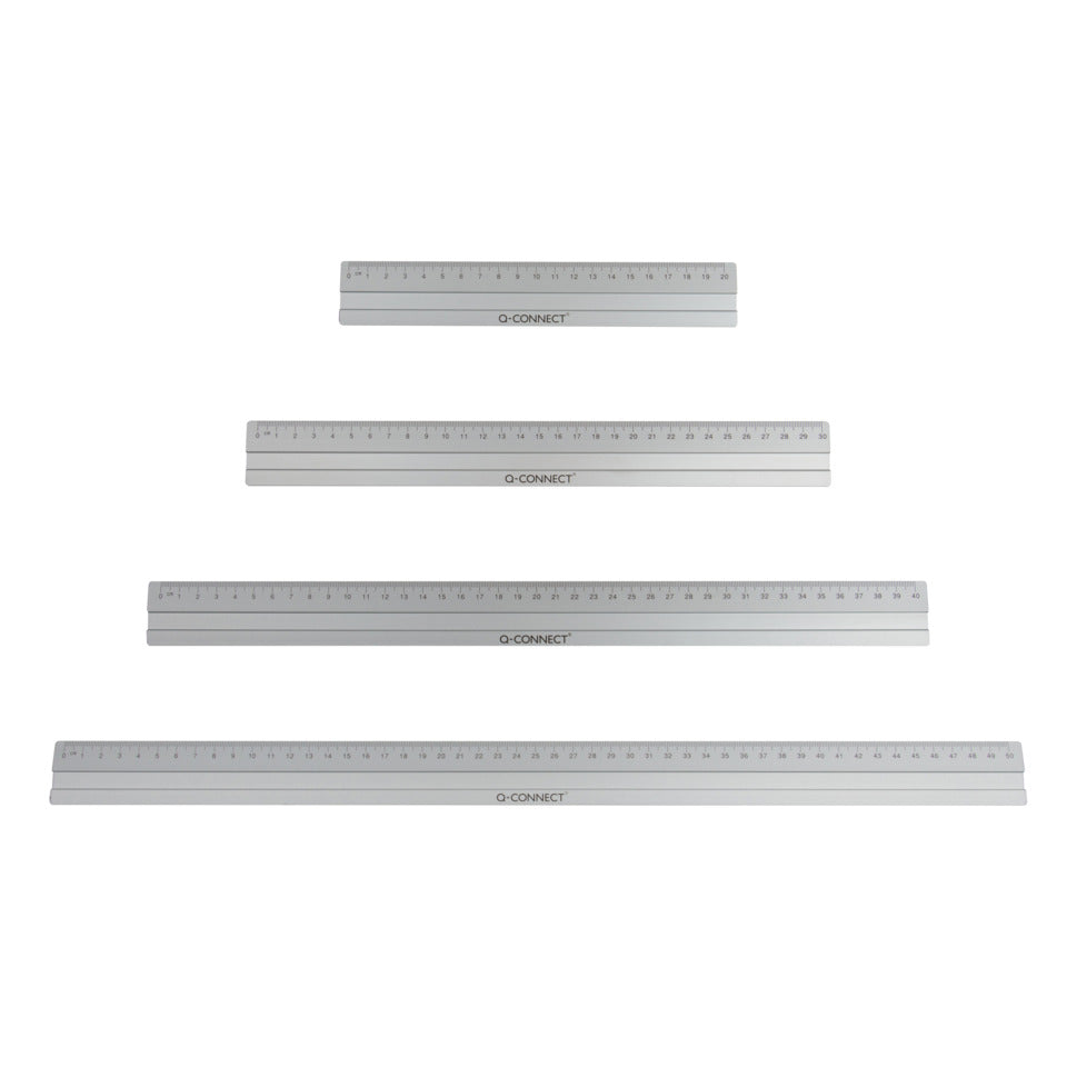 Alulineal, 40cm, silber Q-CONNECT KF03679