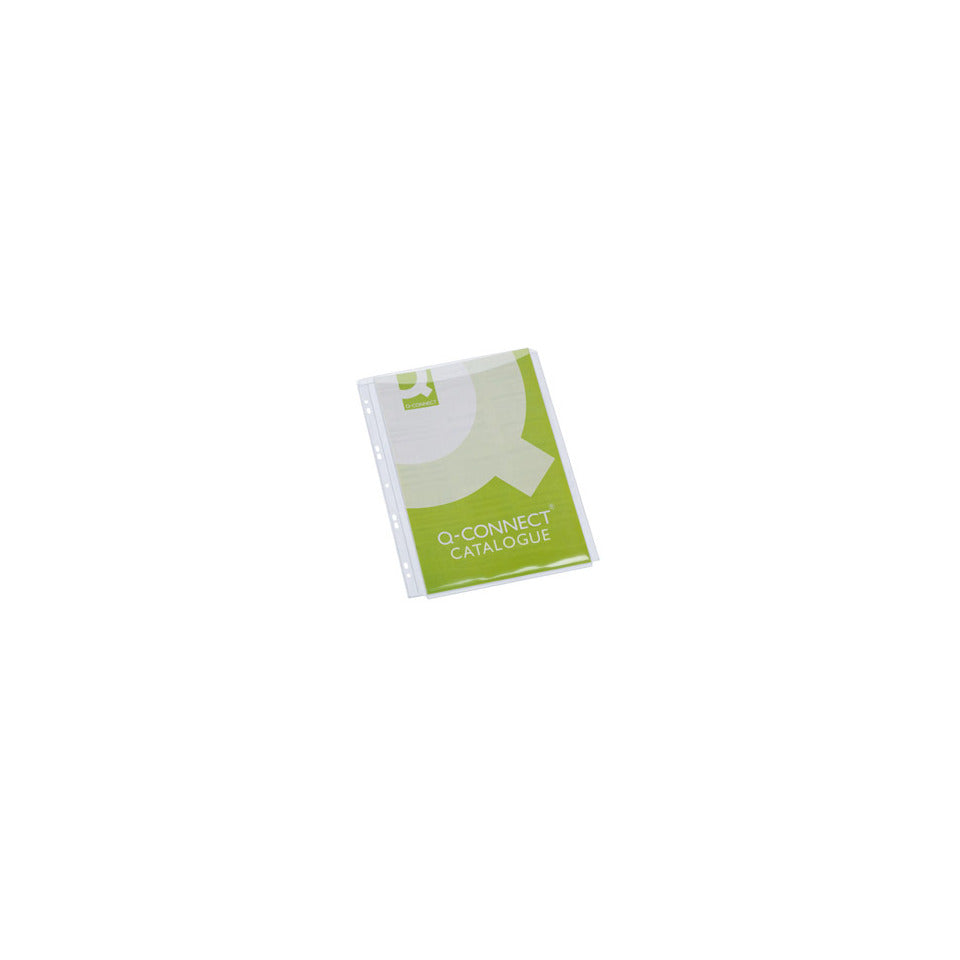 Prospekthülle, A4, volle Höhe, PP, 5 Stück, transparent Q-CONNECT KF11195 Q-CONNECT KF11195 Front volle Höhe