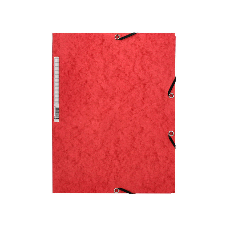 Gummizugmappe, A4, Karton, rot Q-CONNECT KF02165