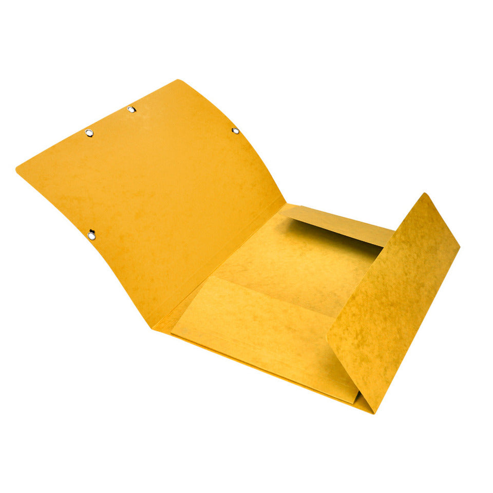 Gummizugmappe, A4, Karton, gelb Q-CONNECT KF02166