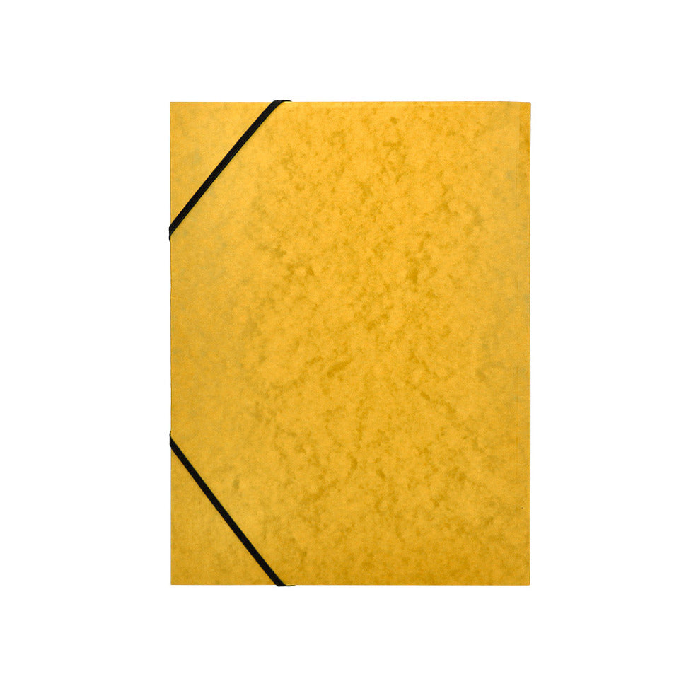 Gummizugmappe, A4, Karton, gelb Q-CONNECT KF02166