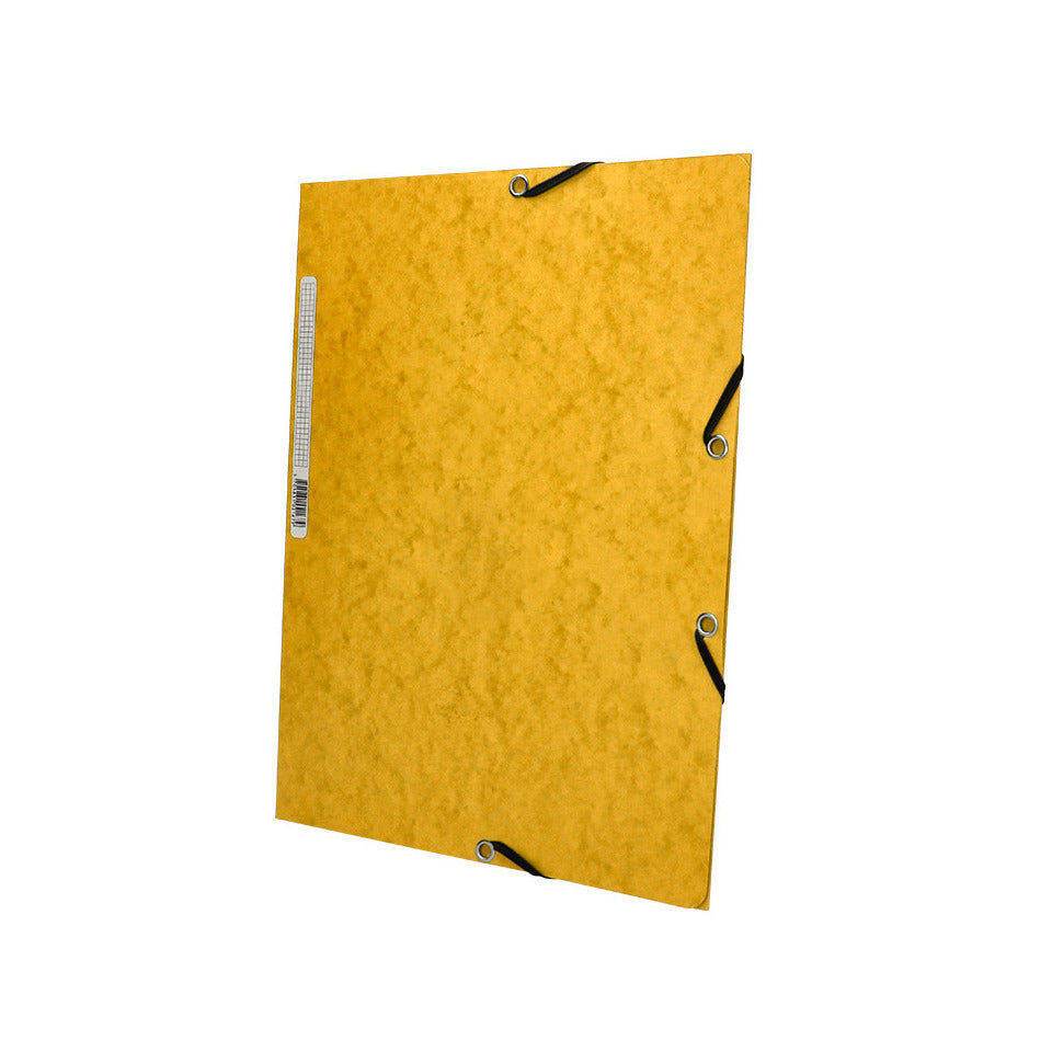 Gummizugmappe, A4, Karton, gelb Q-CONNECT KF02166