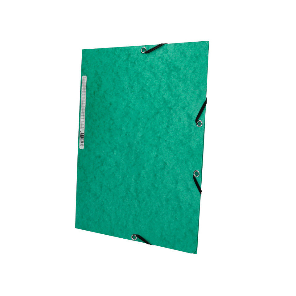 Gummizugmappe, A4, Karton, grün Q-CONNECT KF02168