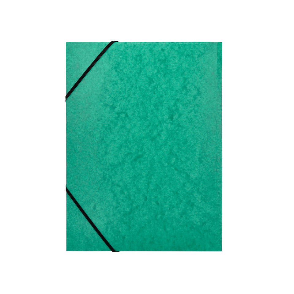 Gummizugmappe, A4, Karton, grün Q-CONNECT KF02168