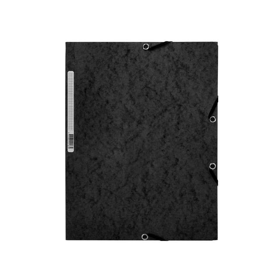 Gummizugmappe, A4, Karton, schwarz Q-CONNECT KF02169