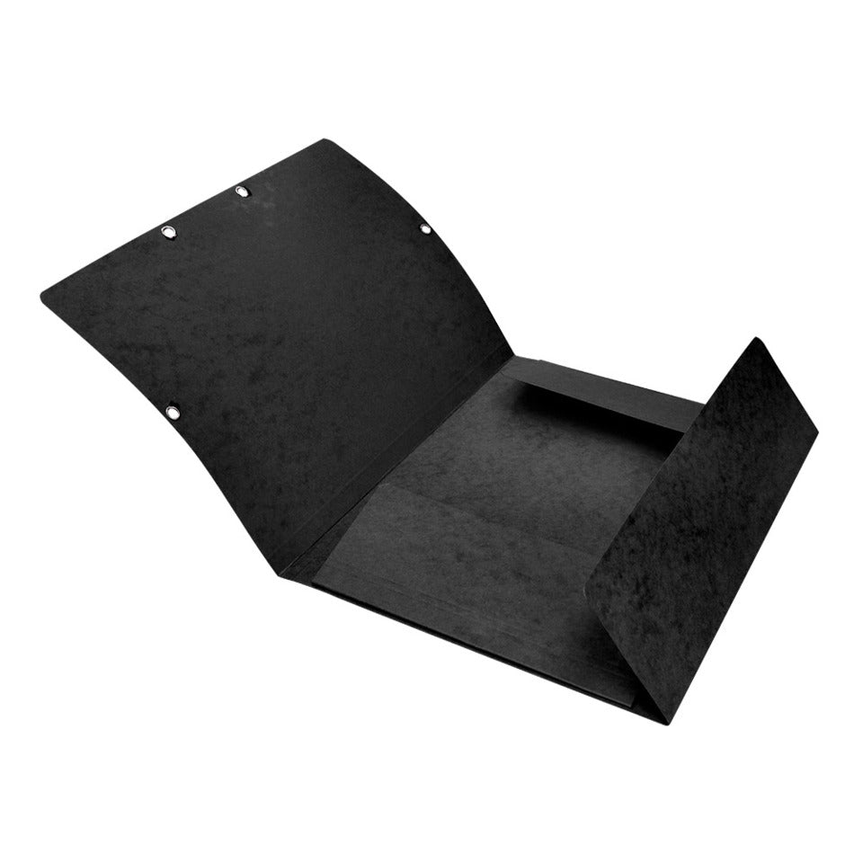 Gummizugmappe, A4, Karton, schwarz Q-CONNECT KF02169