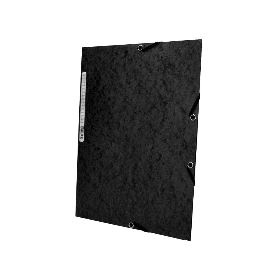 Gummizugmappe, A4, Karton, schwarz Q-CONNECT KF02169