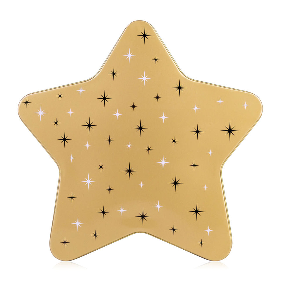 Badeset Blechdose Stern Winter Glamour weiß/gold/schwarz ACCENTRA 6063426 ACCENTRA 6063426 Blechdose Stern