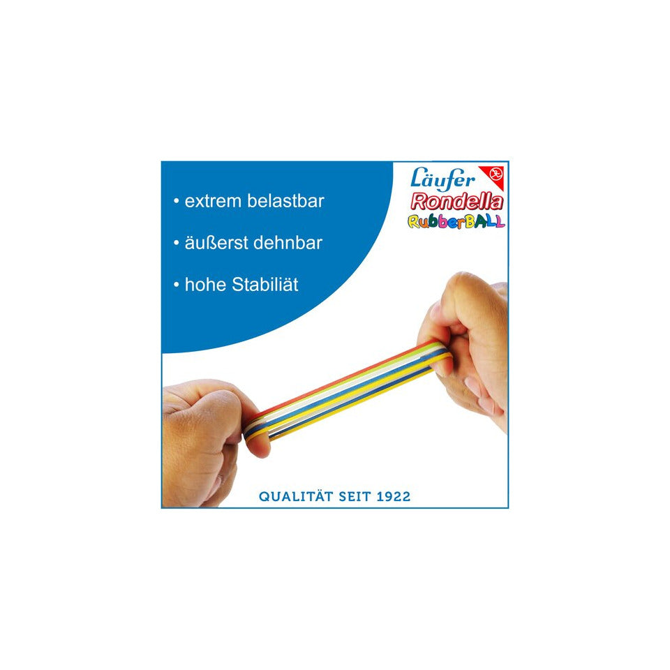 Gummibänder Rondella Rubberball, ca. Ø 60 mm, bunt, ca. 200 Bänder LÄUFER 50960 LÄUFER 7440/50960/50900 200St