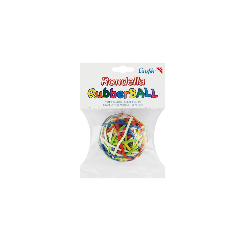 Gummibänder Rondella Rubberball, ca. Ø 60 mm, bunt, ca. 200 Bänder LÄUFER 50960 LÄUFER 7440/50960/50900 200St