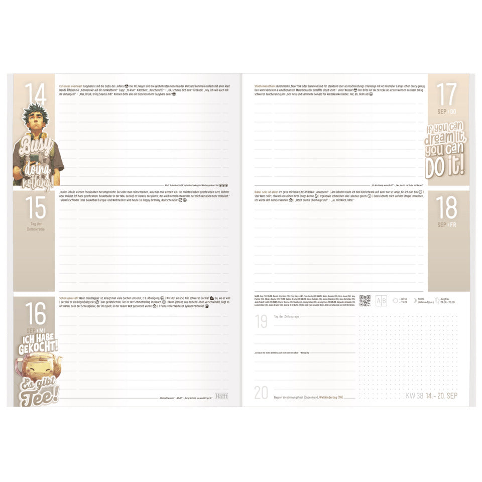 Schülerkalender 2026/27, A5, 70g/m², 80 Blatt, 1W/2S, sortiert HÄFFT 11093-2