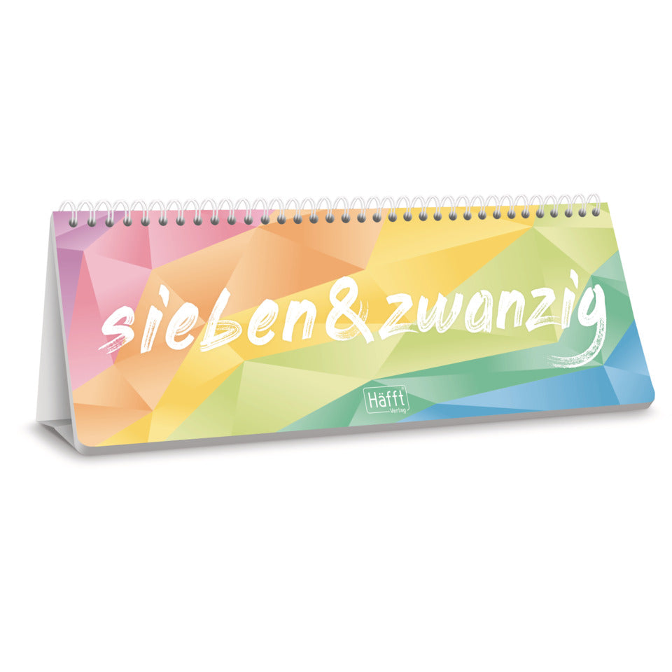 Tischkalender Büro & Freizeit Rainbow 2027, 29,7 x 11 cm, 100g/m², 1W/1S HÄFFT 11341-5 HÄFFT 11341-5  Rainbow