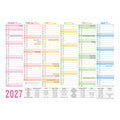 Tischkalender Rainbow 2027, A5 quer, 400g/m², 6M/1S HÄFFT 11357-0