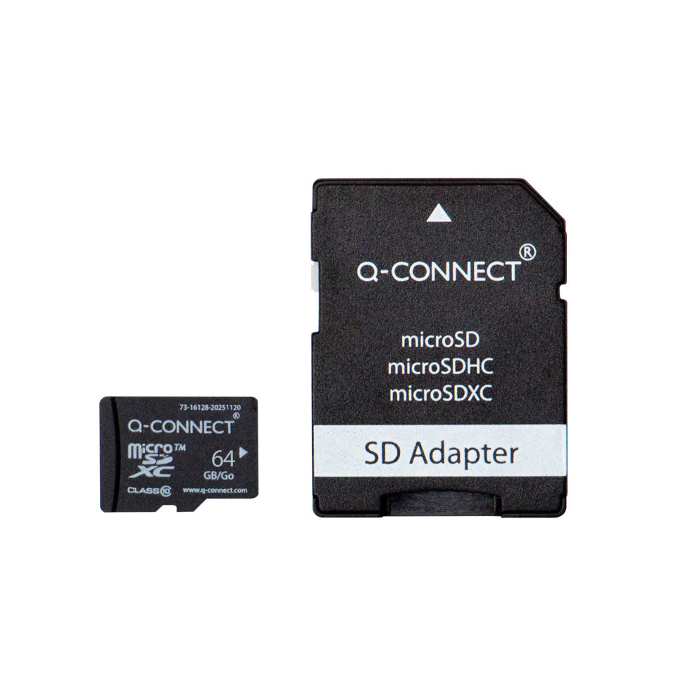 Speicherkarte MicroSDHC 64 GB Q-CONNECT KF16128 Q-CONNECT KF16128 64GB