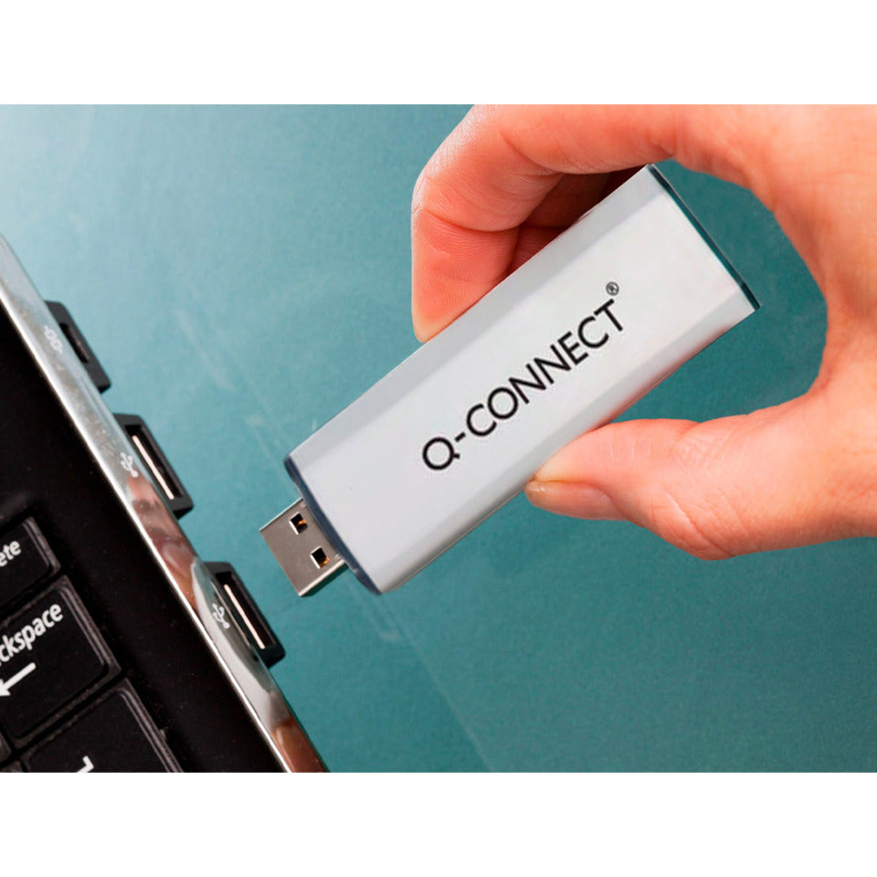 USB Stick 3.2 Gen1 super speed, 128 GB, 80/25 MB/s, silber Q-CONNECT KF16375 Q-CONNECT KF16375 128GB