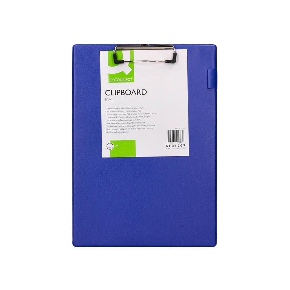 Klemmbrett, A4, blau Q-CONNECT KF01297 Q-CONNECT KF01297 PVC