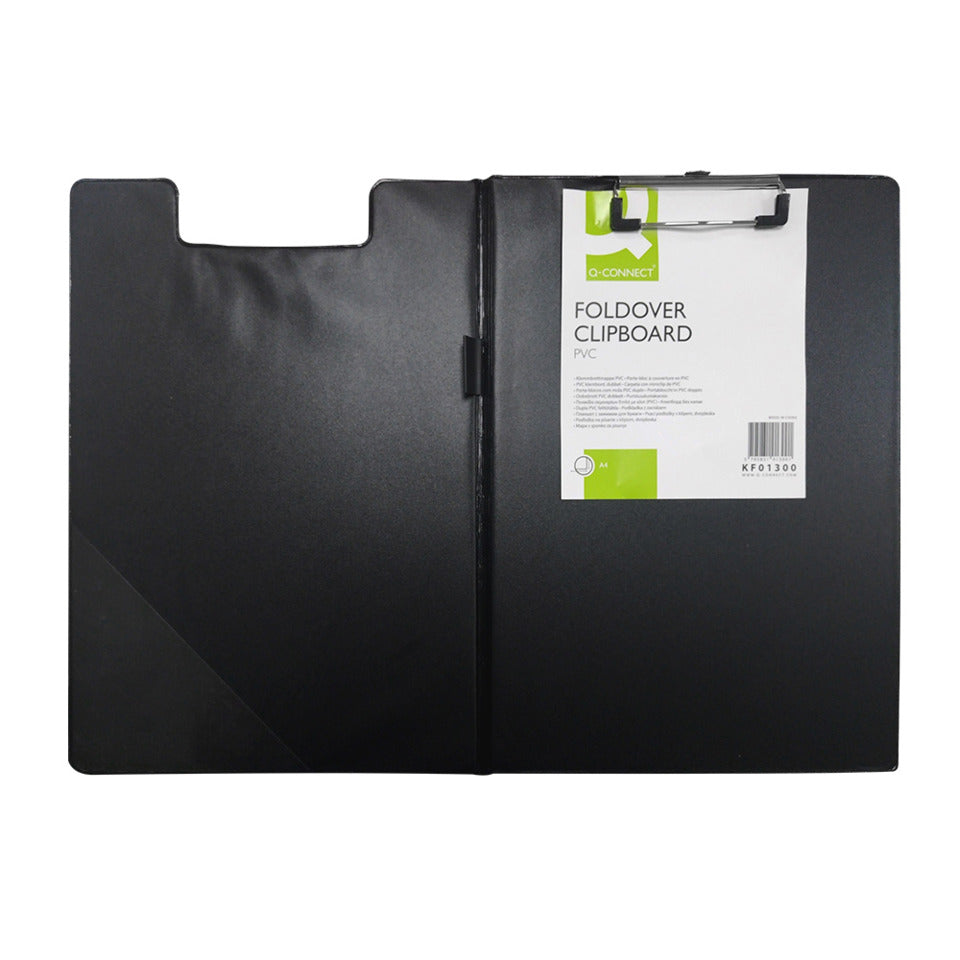 Klemmbrettmappe, A4, schwarz Q-CONNECT KF01300 Q-CONNECT KF01300 PVC