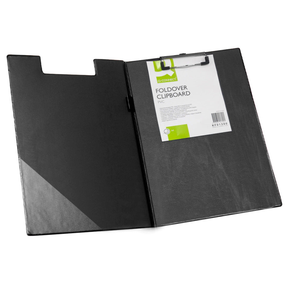 Klemmbrettmappe, A4, schwarz Q-CONNECT KF01300 Q-CONNECT KF01300 PVC