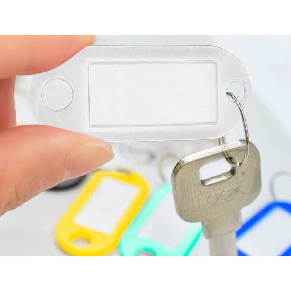 Schlüsselanhänger, 10 Stück, weiß Q-CONNECT KF10874