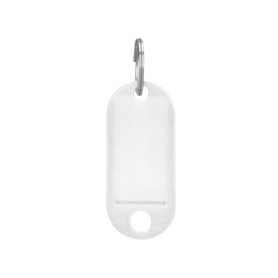 Schlüsselanhänger, 10 Stück, weiß Q-CONNECT KF10874