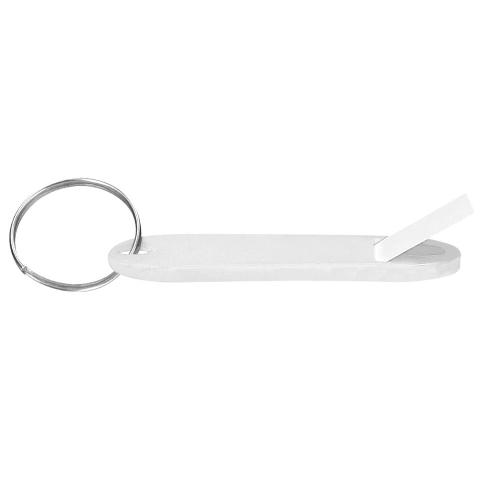 Schlüsselanhänger, 10 Stück, weiß Q-CONNECT KF10874
